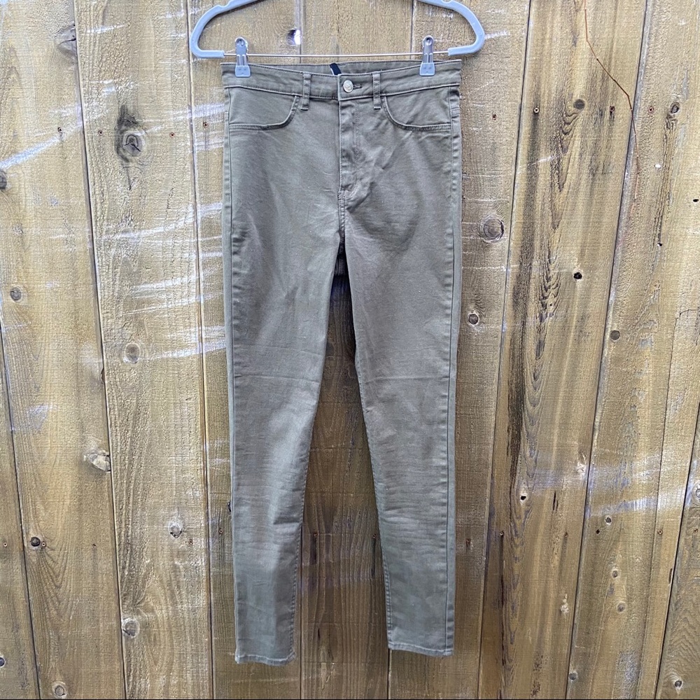 Olive High Rise Skinny Pants 🌿